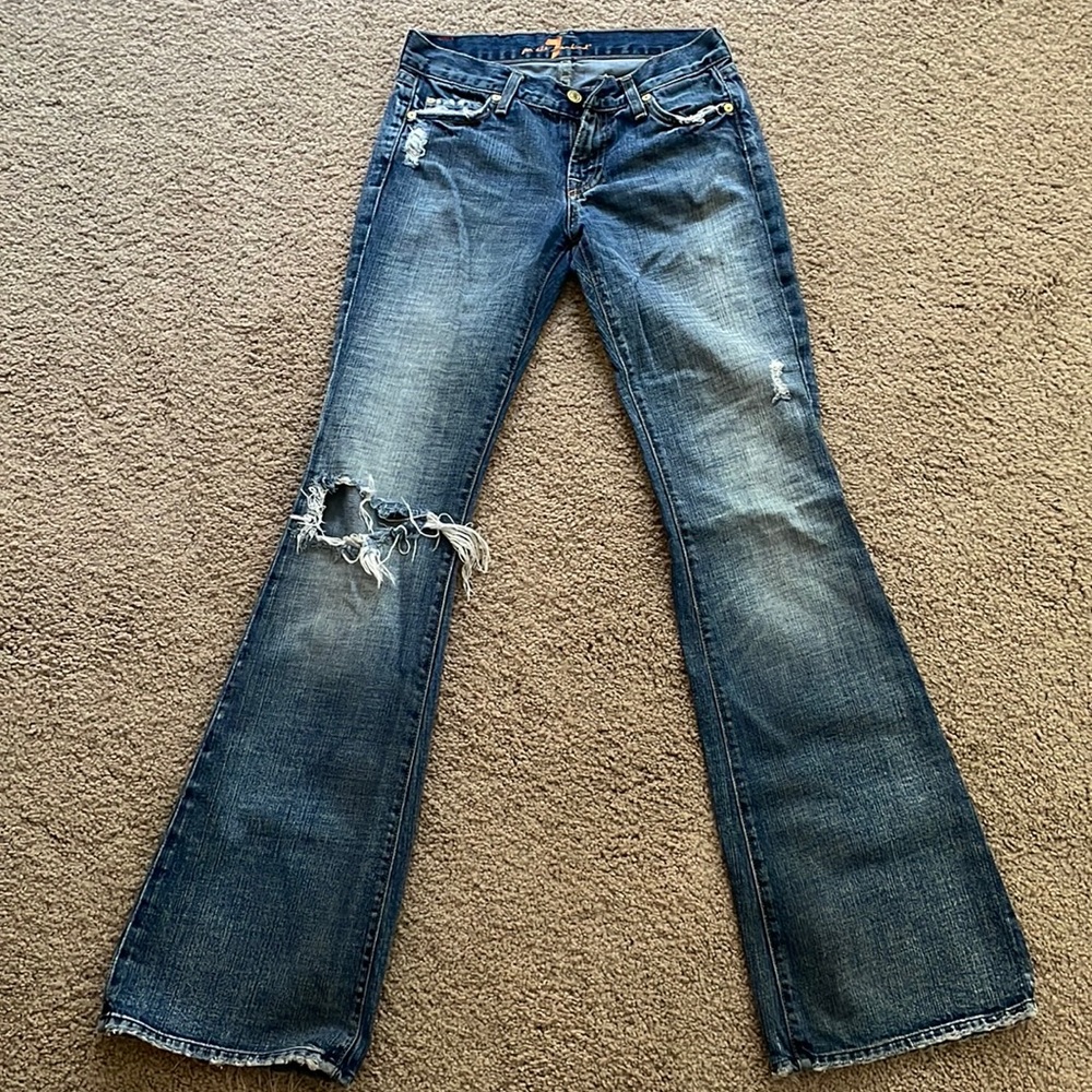 7 For All Mankind Distressed Jeans